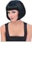 Rubie's Costume Co Women's Black Super Model Wig, Black, One Size