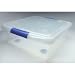 IRS170261 - Plastic Strge Box,Stackable/Nestable,18x18-3/4x6-3/4,CL