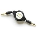 3.5MM Black Auxiliary Cable Cord for iPod/iPhone/Zune/Car Stereo/MP3
