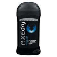 good antiperspirant:Axe Dry Anti-Perspirant & Deodorant, 24 Hour, Invisible Solid, Phoenix, 2.7 oz.