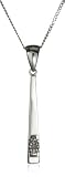 9ct White Gold AMP336459 Ladies  0.01ct Diamond Pendant & 18 Chain