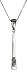 9ct White Gold AMP336459 Ladies  0.01ct Diamond Pendant & 18" Chain