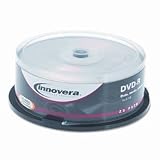 INNOVERA(46825) DVD-R Recordable Discs on Spindle, 4.7 GB, Silver, 25/Pack