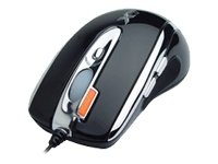 A4Tech X-718F schwarz Maus optisch PS/2 + USB 7 Tasten 2000 dpi + Tastenrad schwarz