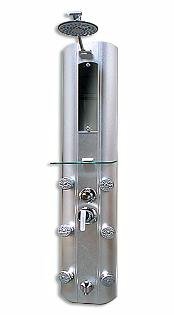 Aluminum shell brass shower panel SPA massage system