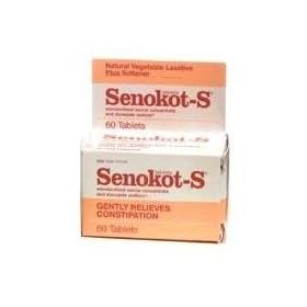 Senokot-S natural vegetable laxative ingredient plus stool softener tablets - 60 ea