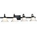 Minka Lavery Agilis Black 4 Light Bath Bar