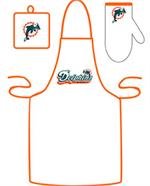 Miami Dolphins Grilling Apron Set