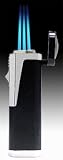 JetLine Hurricane Triple Torch Black Lighter
