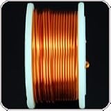 Rhinestone Biz Colored Copper Wire with Silver Plated Base 20 Gauge 6 Yard - Orange - 1 Each