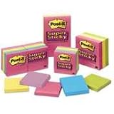3M/COMMERCIAL TAPE DIV. / Post-it super sticky tropical notes, 4 x 6, 3 pads/pack, assorted / MMM6603SST / Sold as 1 Pack / Mfr Part # 6603SST \*/ Post-it super sticky tropical notes, 4 x 6, 3 pads/pa