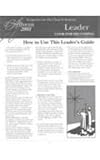 Look for His Coming: Advent 2001 Scriptures for the Church Season