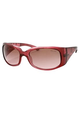 Fashion Sunglasses: Red Crystal/Brown-Pink Gradient