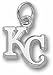 Kansas City Royals KC 3/8 Charm - Sterling Silver Jewelry