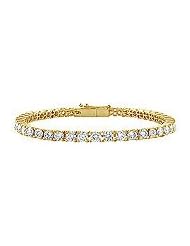 Diamond Tennis Bracelet : 18K Yellow Gold - 3.00 CT Diamonds