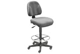 Body Sensitive Fabric Stool - 360° Footrest Without Arms - Gray