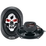 Boss Car Audio Phantom Skull 5x7 2way Speakers Iluminated Eyes 350 Watt Pmpo