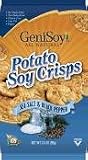 Genisoy Potato Soy Crisps, Sea Salt & Black Pepper, 12 - 3.5 oz bags