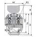 57.504.4053.0, Conn Disconnect Terminal Block F 2 POS ST G DIN Rail/T DIN Rail 10A (10 Items)