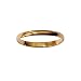 Bague Homme Alliance Anneau 2 mm Plaqué Or Jaune