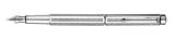 Caran D'ache Ecridor XS Chevron, Silver Plated/Rhodium Coat Bold Point Fountain Pen - CA-996296
