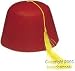 Adult Red Fez Hat photo