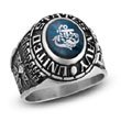 ZALES Men's Siladium® Atlas Laser Vue Military Ring titanium necklaces