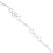 Sterling Silver Flower Bracelet - 7.5 Inch - title=