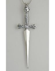 Knights Sword Pendant in Sterling Silver...Jewelry made in America