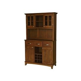 Home Styles Cherry Server with Cherry Top and Hutch 41.75x17x72.26-in. by Home Styles
