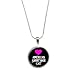 American Shorthair Cat Love Pendant with Sterling Silver Plated Chain