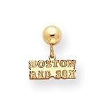 14K Boston Red Sox Boston Red Sox Post Dangle Earrings