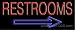 Restrooms Neon Sign 13 x 32