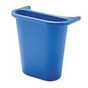 Rubbermaid-Saddle Basket&trade; Recycling Bin, 10 5/8w x 4 3/4d x 11 1/2h, Blue (RUB29267) Category: Recycling Trash Cans and Containers