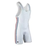Brute White Lehigh Wrestling Singlet