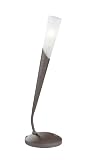 Trio-Leuchten 5470911-24 Tischleuchte inklusiv 1x G9/28 W Eco, Ausf&uuml;hrung rostfarbig, Glas alabasterfarbig wei&szlig;