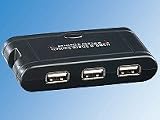 Produkt-Bild: c-enter USB-Switch f&uuml;r 3 USB-Ger&auml;te an 2 PCs