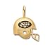 14ky and enamel New York Jets helmet charm