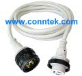 Marinco 50PCMW2 PowerCord Marine Electrical Power Cordset (30-Amp, 50-Feet, White)