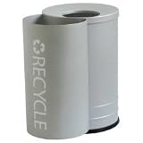 Sidekick Personal Recycling Receptacle - Silver Star (Silver Star) (15H x 18W x 15D)