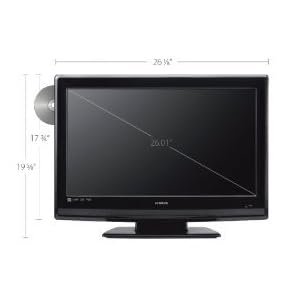 Hitachi L26D103 26-Inch 720p LCD HDTV with Built-In DVD Player, Black by Hitachi