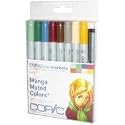 Manga Muted Set - Copic Ciao Set (8 Markers + 1 Multiliner Pen)
