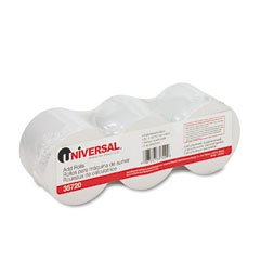 Single-Ply Adding Machine/Calculator Roll, 16lb, 2-1/4"x150 ft, White, 3/Pack