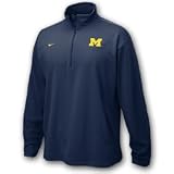 Michigan Wolverines Nike Long Sleeve Athletic & Performance Tops - 1/4 Zipper NIKEFIT