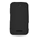 WIRELESS CENTRAL Brand Silicone BLACK Skin Rubber Soft Cover Case Sleeve for ZTE SCORE X500 (CRICKET)[WCK699]