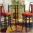 219w5%2BhaGRL. SL160  Universal Bistro Table with Glass Top   Black