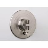 Rohl Modern pressure balance trim concealed bath or shower mixer with diverter and cross handle BA200X-PN
