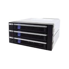 ICY DOCK SAS Backplane 8,89cm 3,5Zoll SATA und SAS Festplatten 3-in-2 abnehmbarer 80mm Fan Alugehaeuse integriertes Alarmsystem