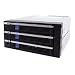 ICY DOCK SAS Backplane 8,89cm 3,5Zoll SATA und SAS Festplatten 3-in-2 abnehmbarer 80mm Fan Alugehaeuse integriertes Alarmsystem