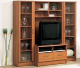 Contemporary Wall Unit 600 Living Cherry Collection by Jaycee Furniture - 30600/206